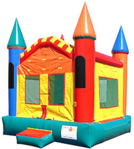 Castle Moonwalk Rental in Townsend MA for boys and girls.