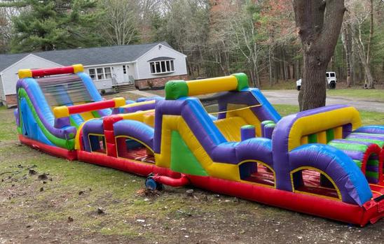 80' Obstacle Course Rental in Massachusetts